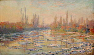 Floating Ice on the Seine 02   Claude Monet