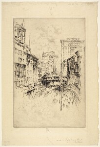 Forty Second Street 1904 Joseph Pennell American