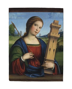 Francesco Francia Bologna c. 1450 1517 Saint Barb