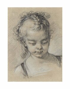 Francois Boucher Paris 1703 1770 Head and should