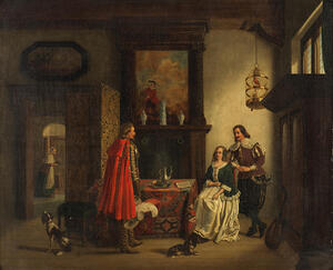 Frederik Lintz Belgian 1824 1909 Bringing the new