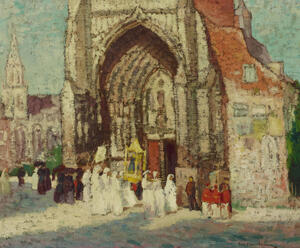 George Elmer Browne 1871 1946 Cathedral