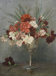 Henry Scott Tuke   Carnations   a study