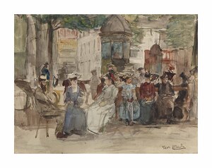 Isaac Israels 1865 1934 An elegant company restin