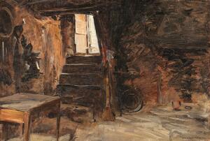 Johann Victor Kramer 1861 1949 Wohnstube in Anti