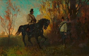 Military Partrouille 1866 ca.1866 Karl von Blaas