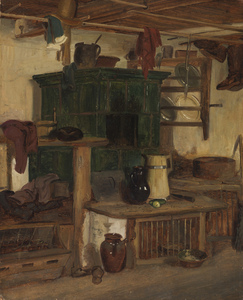 REINHARD SEBASTIAN ZIMMERMANN Green tiled stove