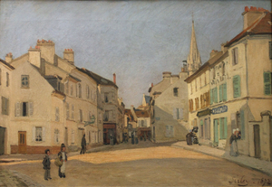 Street of Chaussee at Argenteuil 1872  by Alfred