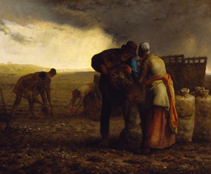 The Potato Harvest Jean Francois Millet French 1