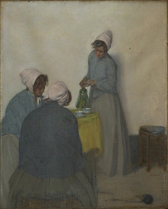 Three for coffee by Myron Barlow