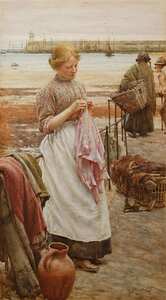 WALTER LANGLEY 1852 1922 THE PINK BODICE 1904