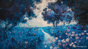 a sharp printable gustav Klimt landscape master 0