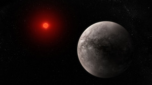 the hot rocky exoplanet TRAPPIST 1 b by NASA ESA