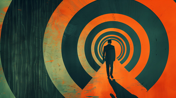 A minimal and weird design with a color scheme  7 Print