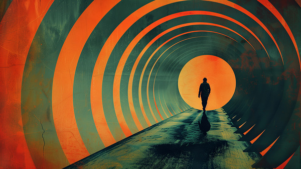 A minimal and weird design with a color scheme  9 1717455957.8697 Print