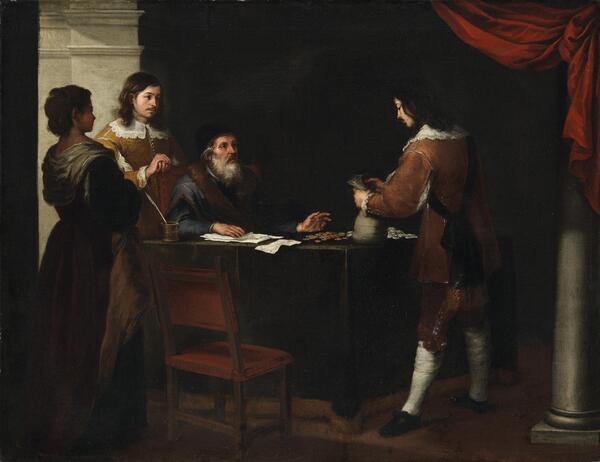 Murillo   The Prodigal Son Receiving his Portion. by ASAR STUDIOS