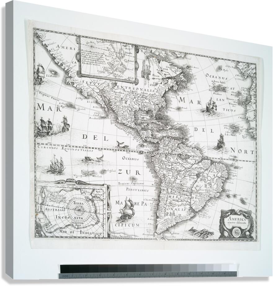 America nouiter delineata NYPL b15314132 434546.j Canvas Print