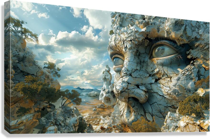 a mesmerizing landscape textured three dimensio a 1717341330.4558 Canvas Print