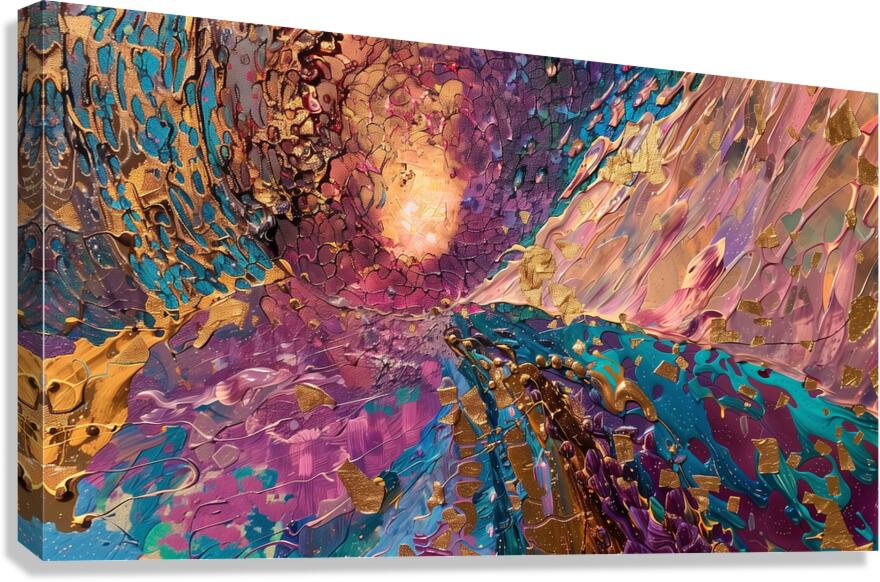 a mesmerizing landscape textured three dimensio 0 Canvas Print