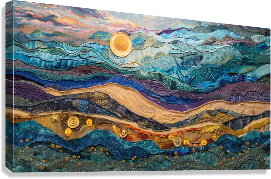 a mesmerizing landscape textured three dimensio c 1717343885.9548 Canvas Print