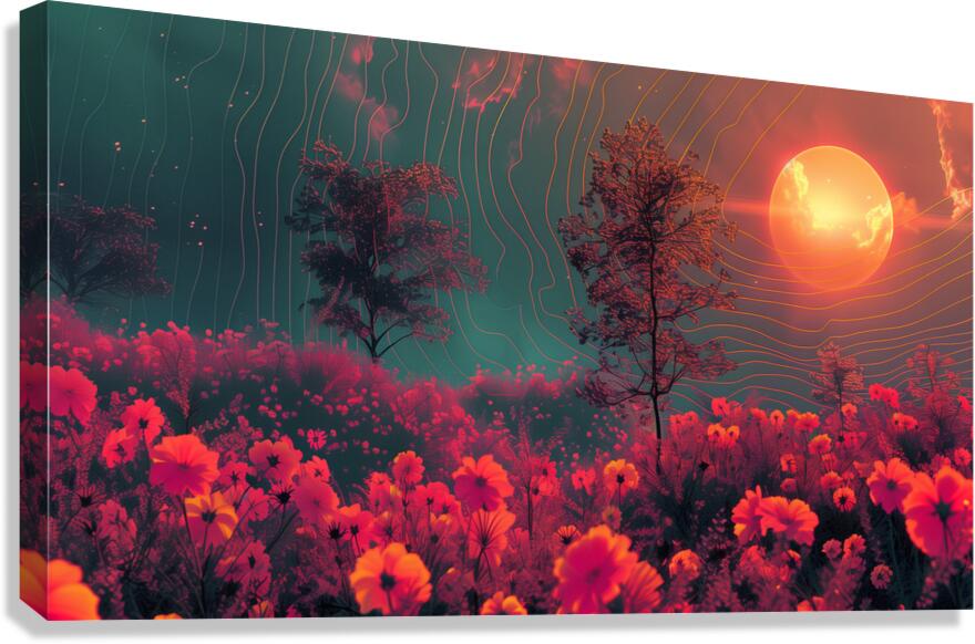 A minimal and weird design with a color scheme  9 1717455957.814 Canvas Print