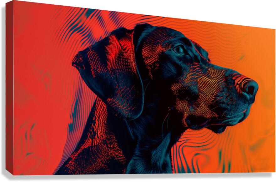 A minimal and weird design with a color scheme  e Canvas Print