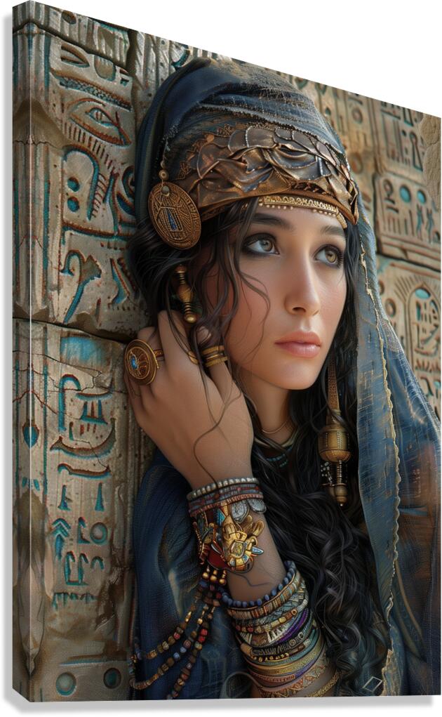 a painting with watercolors soft pastels and wo b Canvas Print