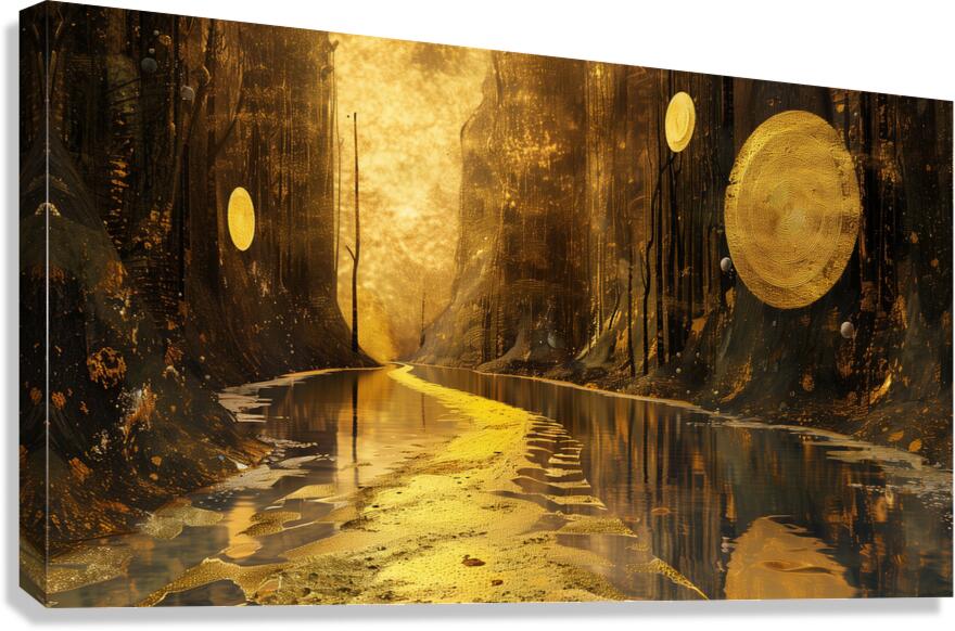 a stunning textured three dimensionally extrava e Canvas Print