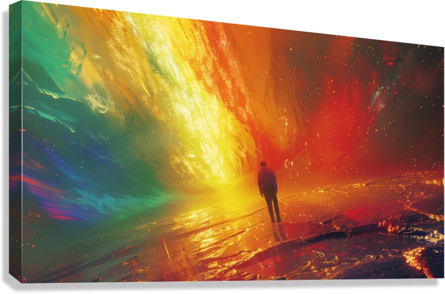 A surreal and quirky art piece with a color pal 3 Canvas Print