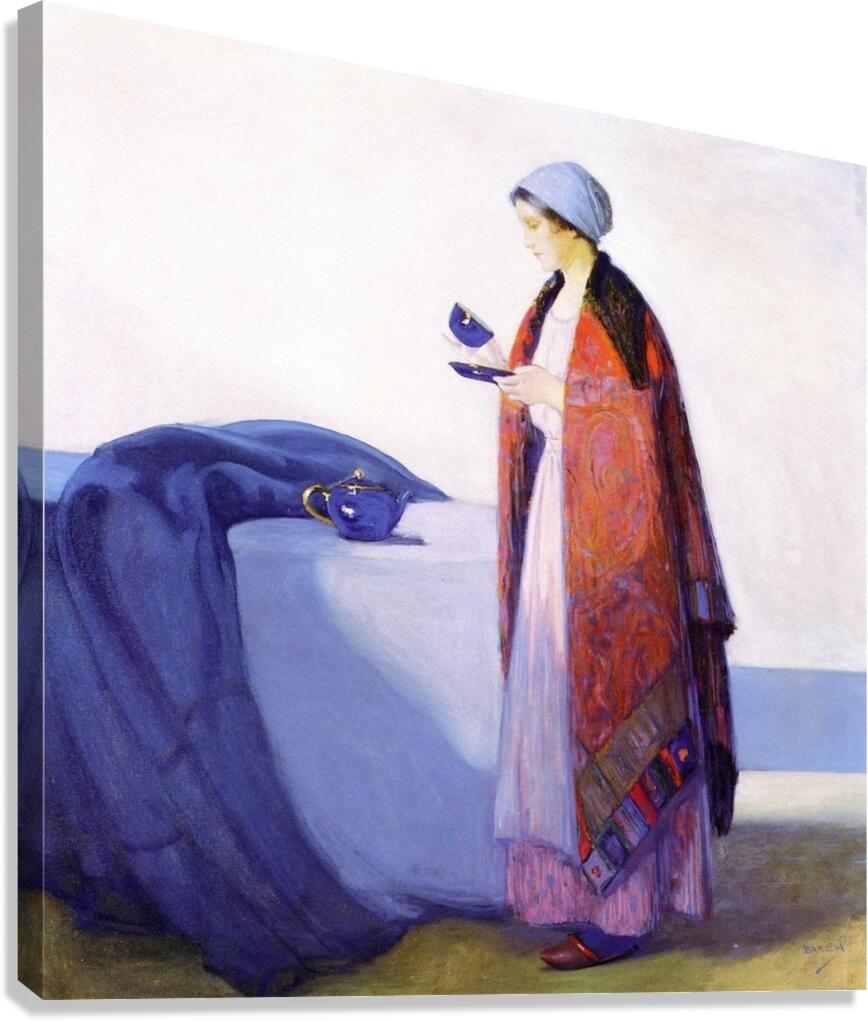 A Cup of Tea by Myron Barlow Canvas Print