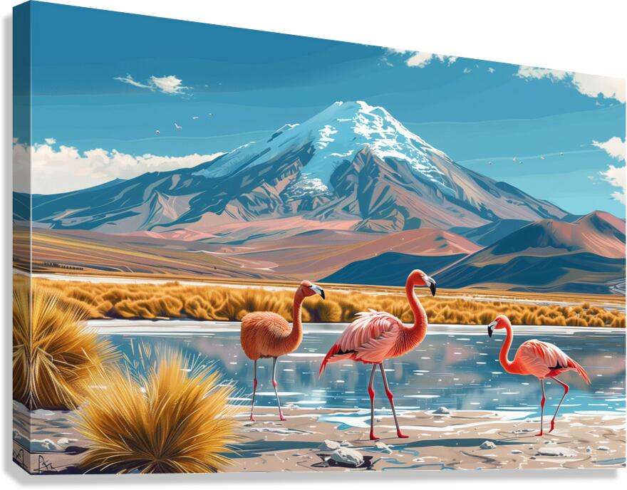 An illustration poster design Peru South Americ 6 Canvas Print