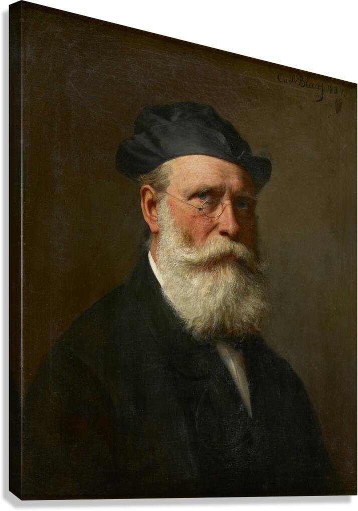 Self Portrait 1884 Karl von Blaas Austrian 1815 by ASAR STUDIOS