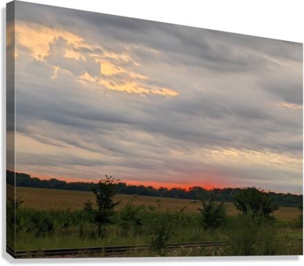 sunsetting sky Canvas Print