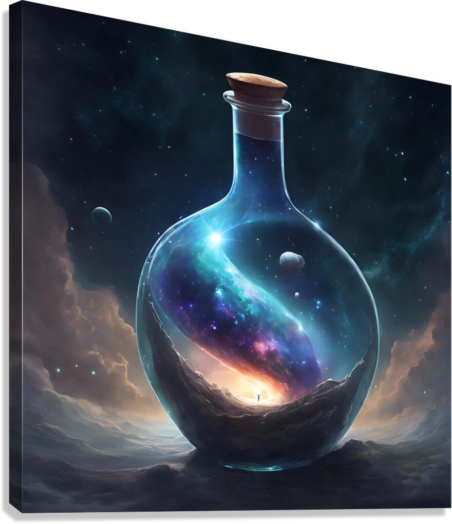 Universe in a Bottle Canvas Print
