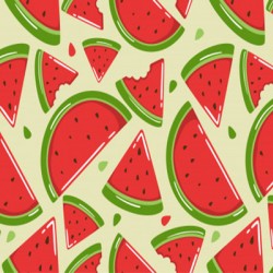 cute watermelon seamless pattern