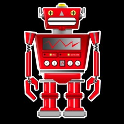 robot red machine