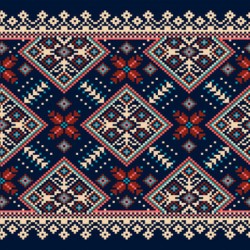 ukrainian folk seamless pattern
