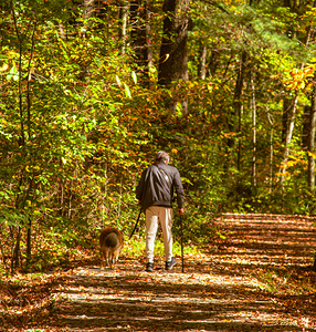 Two Pals Walking Each Other