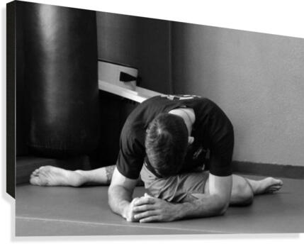 Man Stretching Canvas Print