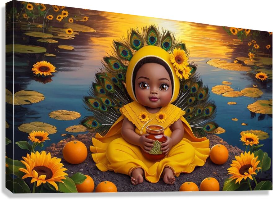 River goddess Canvas Print