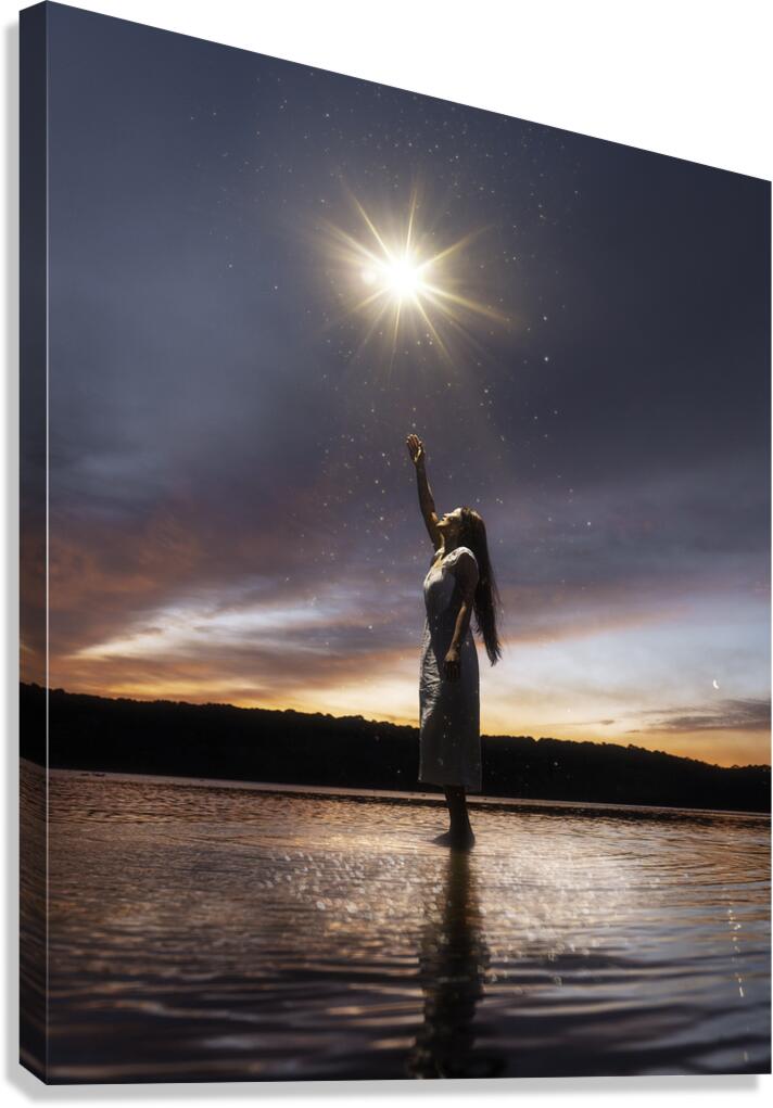 Keep focused on the light Canvas Print