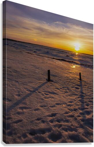Sunset Fleuve Canvas Print