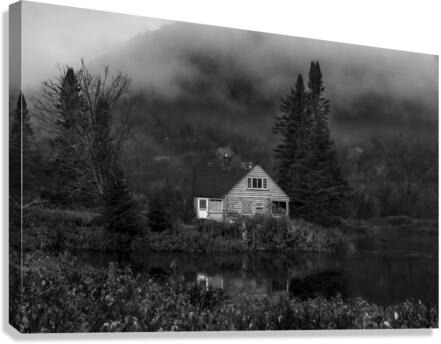 Le Chalet NB Canvas Print