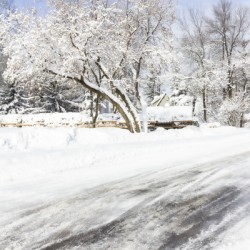 Chemin enneige