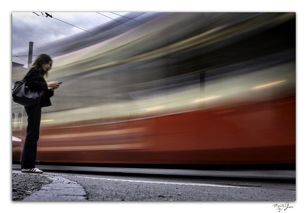 Pausing for the Rush  Print