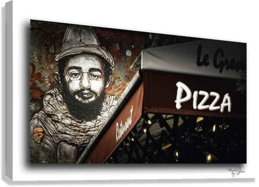 Pizza de L Art  Canvas Print