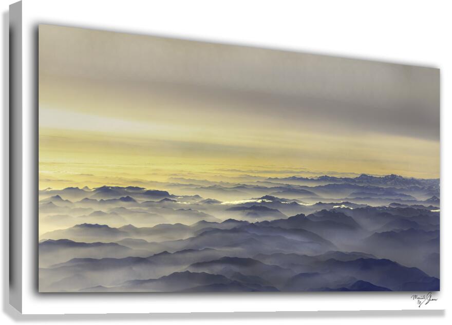 Layers From Above 2  Canvas Print