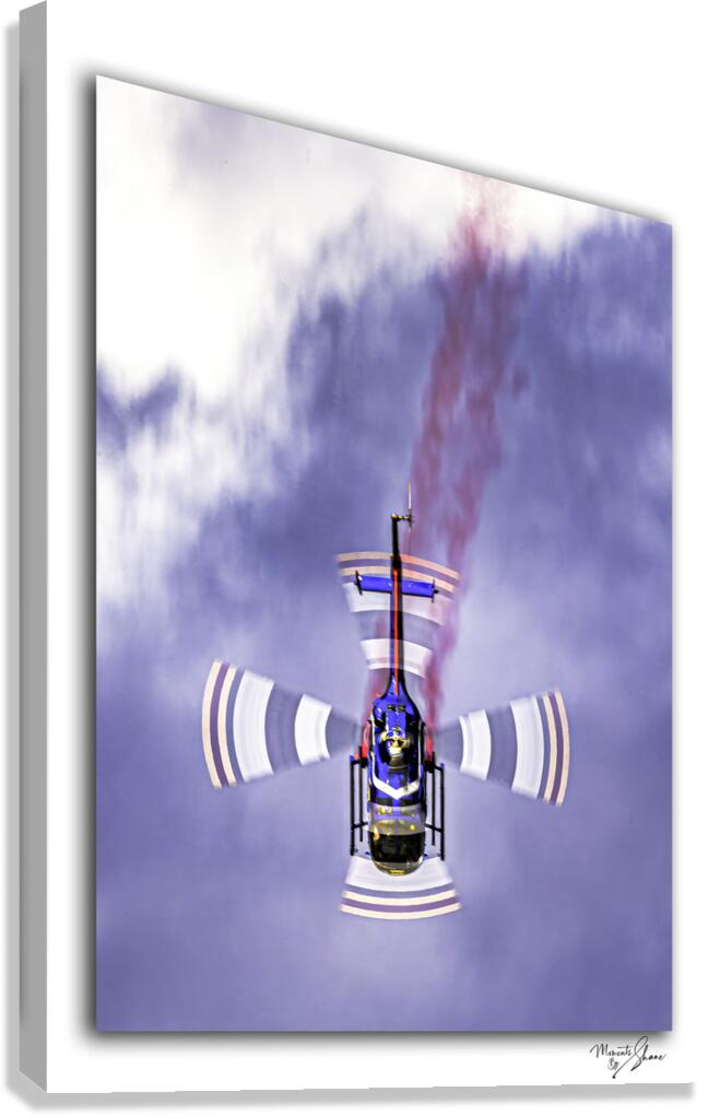 Heli Redbulling Canvas Print