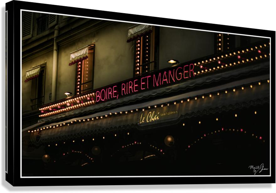 Cafe Saint Germain Canvas Print