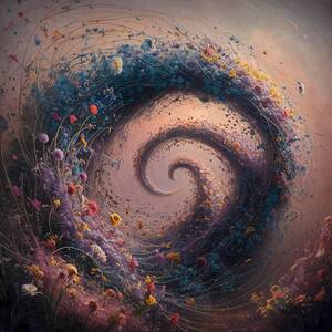 a captivating surreal painting that captures a me